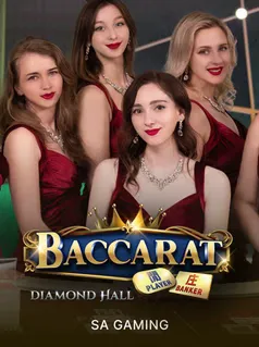Baccarat Diamond Hall live table at Ginga